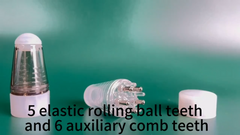 6ml Scalp Applicator Mini Head Massager Roller Ball Brush Hair Care Essential Oil Applicator Massage Comb