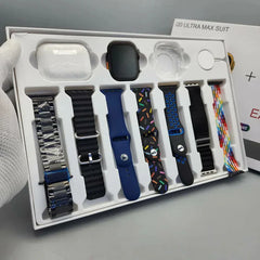 I20 Ultra Max Suit (10 in 1) Smart Watch + Earbuds Master Copy with 7 straps (ALLOW TO OPEN)