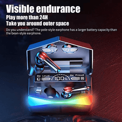 M28 Wireless Earbuds with 9D HiFi Sound and Power Bank Functionality