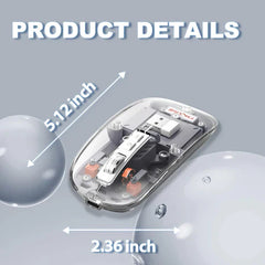 Transparent Wireless + Bluetooth Mouse
