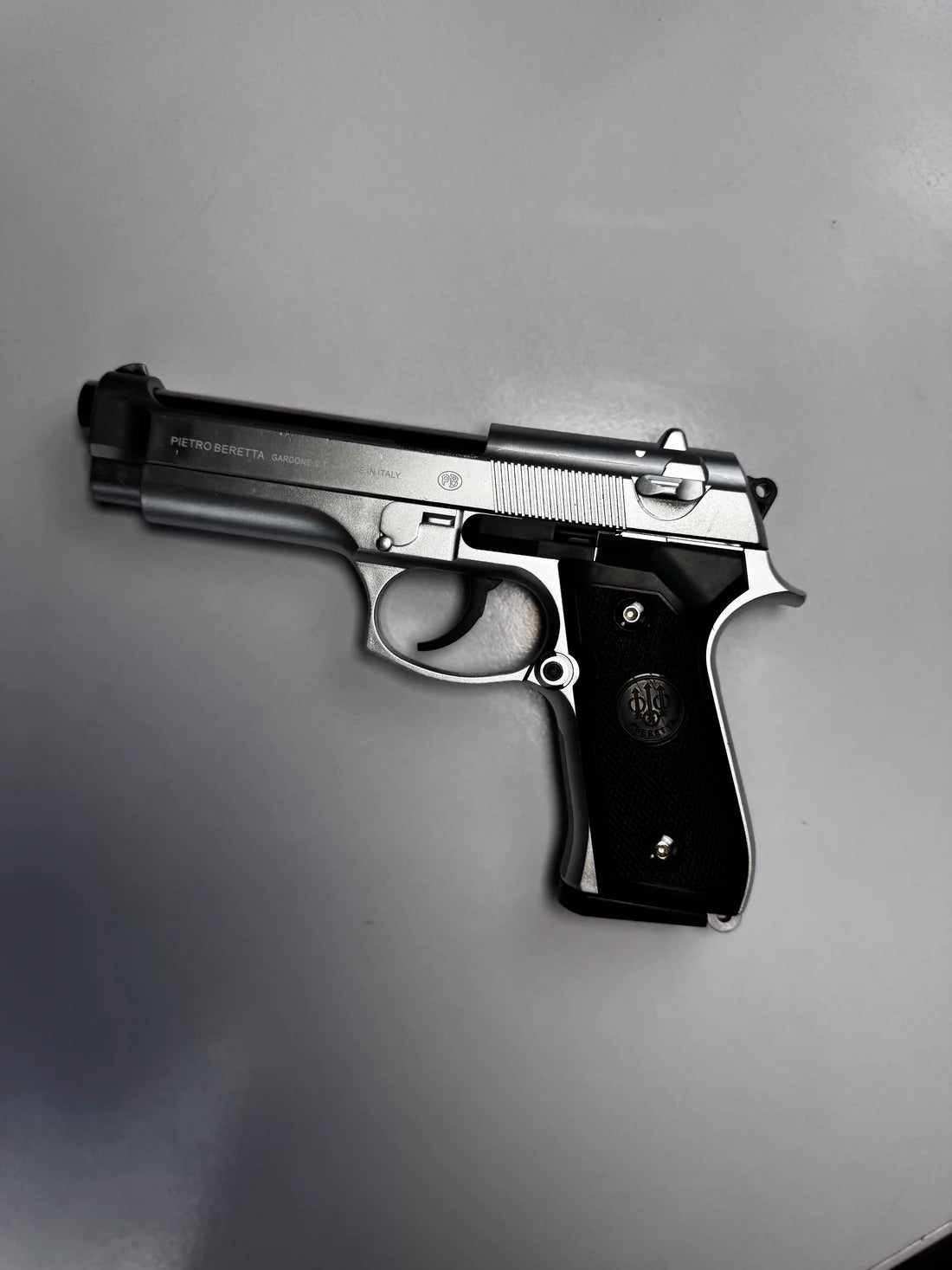 Silver M92 Beretta Airsoft Toy Gun – Realistic, Durable & Fun for Airsoft Enthusiasts