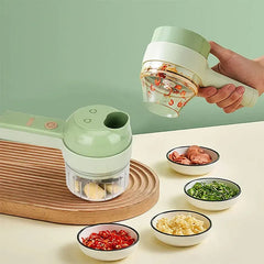 4 in 1 - Electric Vegetable Cutter | Rechargeable